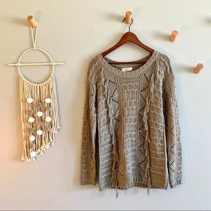 ELAN Gray Sweater